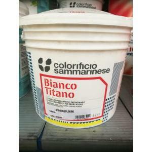 Bianco titano 3 litri pittura lavabile opaca supercoprente