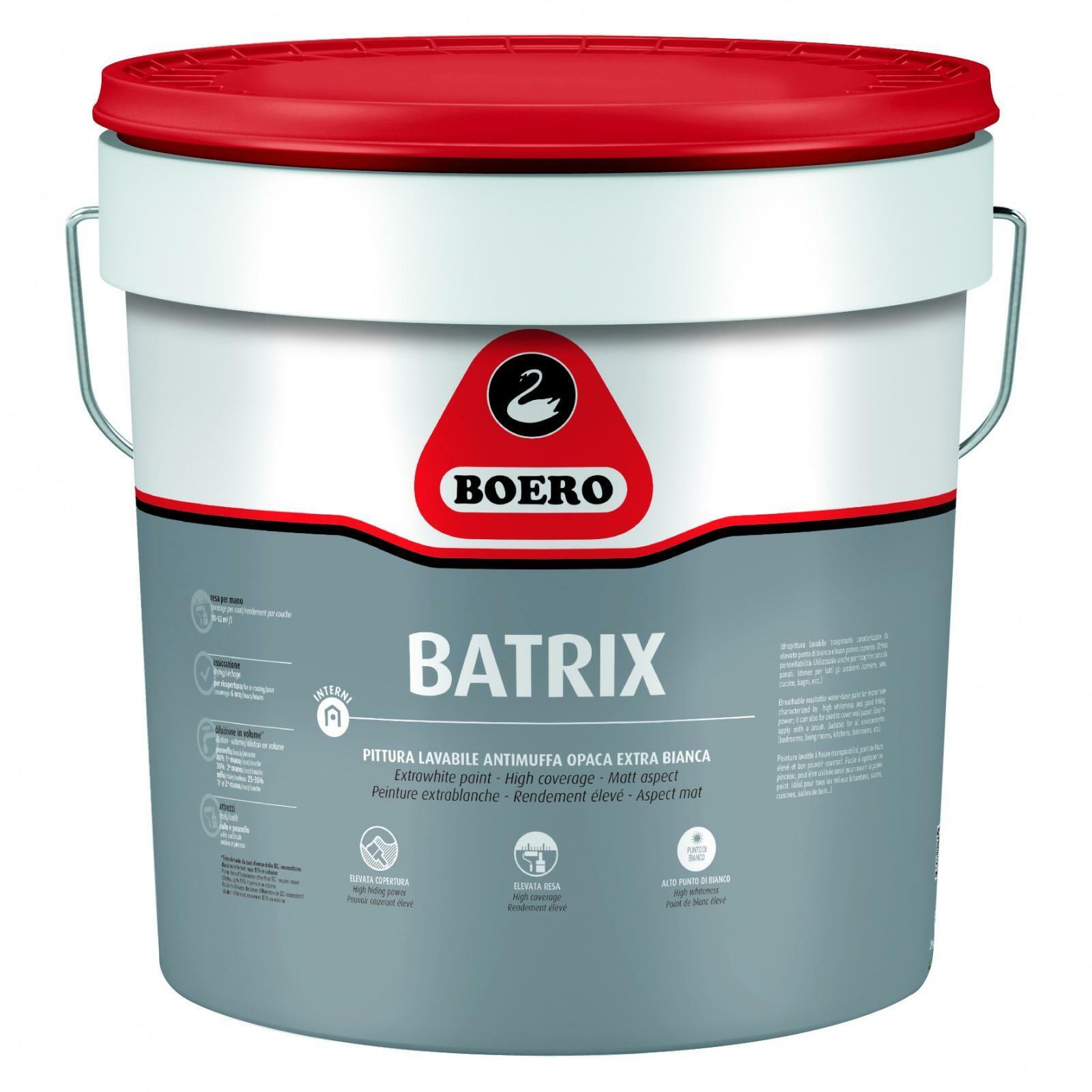 boero boero batrix pittura lavabile antimuffa 13 lt 345001