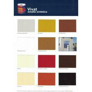 Vivat smalto sintetico brillante marrone scuro 12 0,750 lt