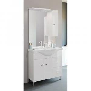 Anita base con 2ante lavabo 85cm bianco