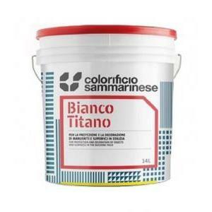 Bianco titano 14 litri pittura lavabile opaca supercoprente