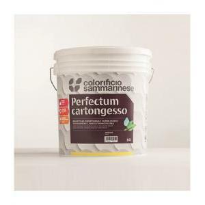 Perfectum cartongesso bianco 14 litri pittura professionale superlavabile, supercoprente, opaca e bianchissima