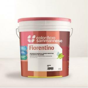 Fiorentino grana grossa bianco 14 lt  rivestimento al quarzo protettivo con antialga e ad effetto decorativo