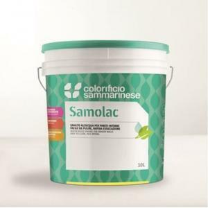 Samolac lucido bianco 10 lt smalto acrilico all’acquadisinfettabile come richiesto dalla normativa haccp