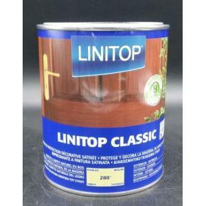 Linitop classic 280 incolore  1 litri finitura trasparente satinata protettiva per legno