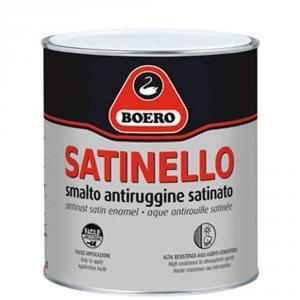 Satinello bianco 0,75 litri smalto antiruggine finitura satinata