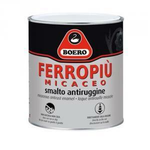 Ferropiu nero grafite grana grossa 2,5 lt smalto anticorrosivo per esterni ed interni effetto micaceo.