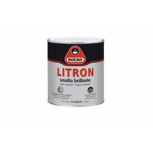 Litron smalto brillante bianco 0,75 litri per legno e ferro