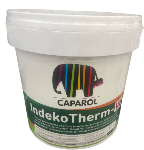 caparol caparol indekotherm w 5  lt pittura lavabile anticondensa ad effetto termico con protezione del film da muffe