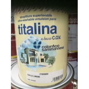 Titalina giallo limone 0,75 lt idropittura superlavabile extra