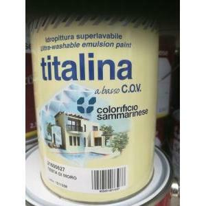 Titalina testa di moro 0,75 litri idropittura superlavabile extra