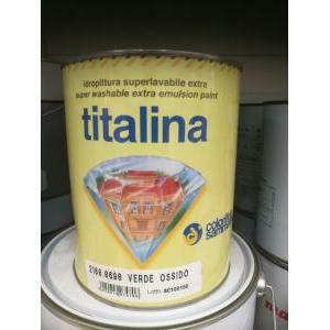 Titalina verde ossido 0,75 lt idropittura superlavabile extra