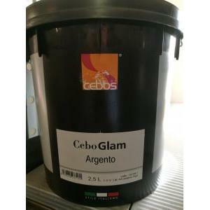 Ceboglam argento 1 lt finitura a cera metallizzante