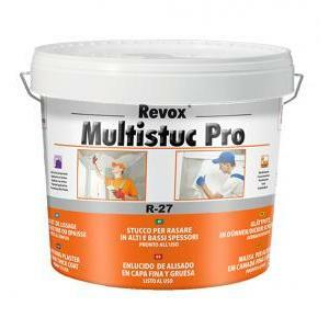 Stucco per rasare  r-27 revox multistuc pro 20 kg in pasta