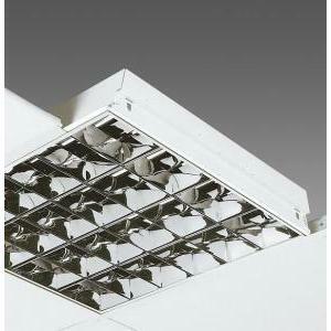 Plafoniera 4x18 w neon at/600 lucida da soffitto per sistemi modulari