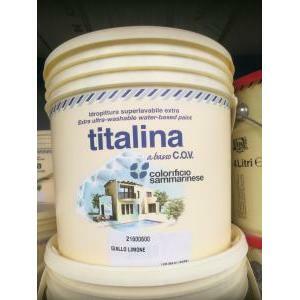 Titalina giallo limone 5 lt idropittura superlavabile extra