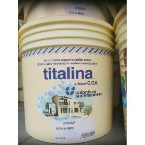 Titalina 5 lt idropittura superlavabile extra colore testa di moro