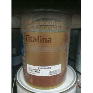 Titalina 1 litro colore terra bruciata idropittura superlavabile extra