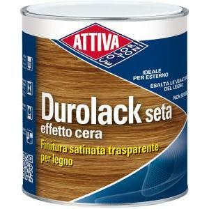 Durolack seta finitura satinata effetto cera per legno colore castagno 1 lt